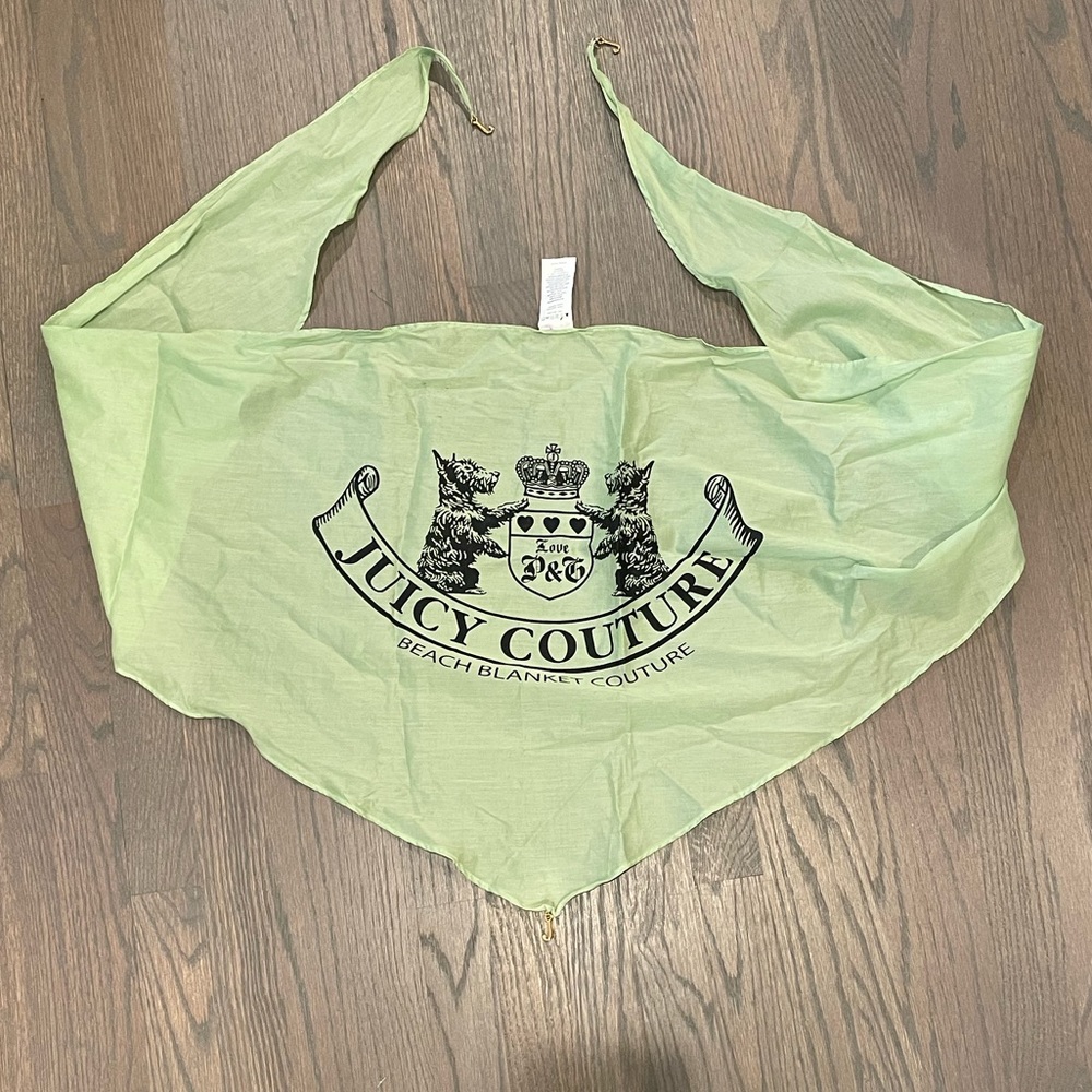 Y2K Juicy Couture beach coverup / scarf top